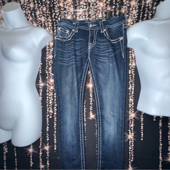 Miss Me Dark‎ Blue skinny Jeans - Picture 4 of 5